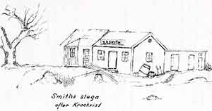 Teckning av Smiths hus